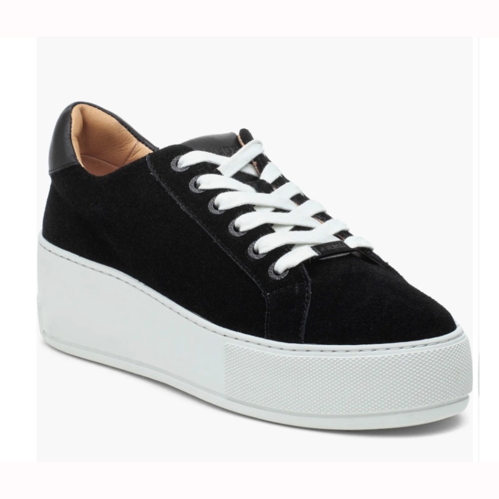 NWOT J Slides MAYA Women's Leather and Suede Platform Sneaker